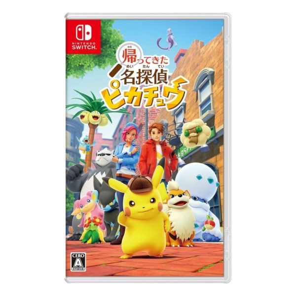 全新 Switch 名偵探皮卡丘：閃電回歸 日文包裝中文版, 無贈品 