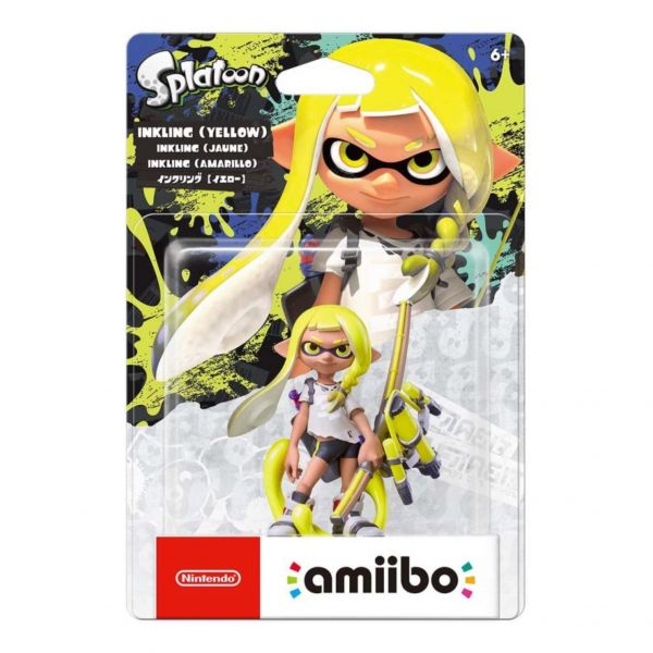 全新任天堂明星 NFC 連動人偶玩具 amiibo, 魷魚族【黃色】(斯普拉遁3系列)(不含遊戲片) 