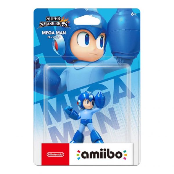 全新任天堂明星 NFC 連動人偶玩具 amiibo, 大亂鬥 MEGAMAN 洛克人 款(不含遊戲片) 