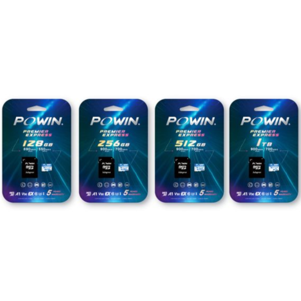 預購 Powin 牌 NS2 主機用 microSD EXPRESS 記憶卡 128GB~1TB(5年保固) 9月下旬 