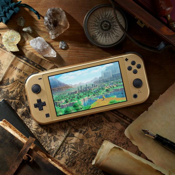 全新任天堂 Switch Lite 海拉魯特仕版主機 配套組, 無遊戲片 