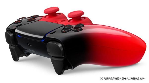 台灣代理貨 全新 SONY 原廠 PS5 DualSense 無線控制器(電音紅), 憑發票自送原廠保固一年 