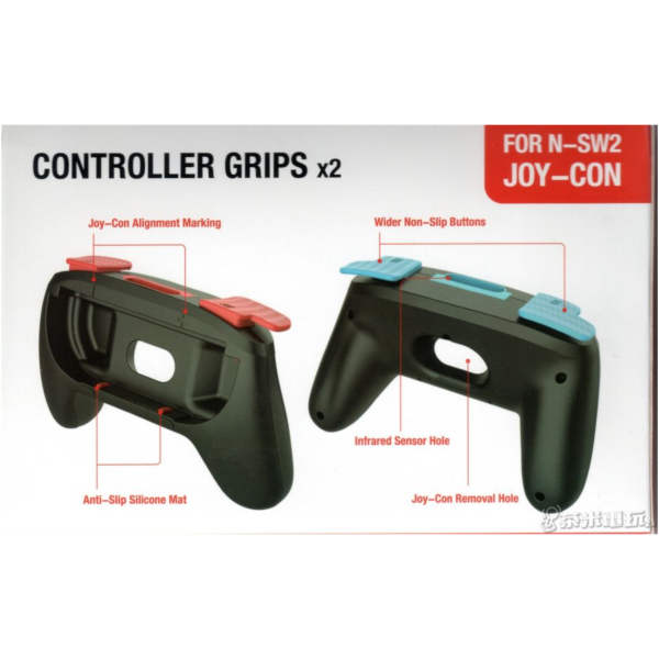 PGTECH NS2 Joy-Con 2 專用手把握架2入(GP-361)，不含手把 