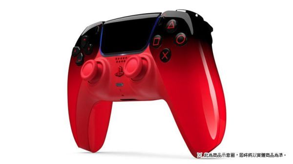台灣代理貨 全新 SONY 原廠 PS5 DualSense 無線控制器(電音紅), 憑發票自送原廠保固一年 