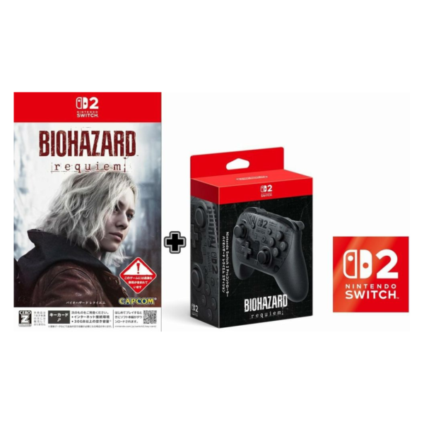 早鳥預購 全新 NS2 惡靈古堡 9：安魂曲 中文一般版 [鑰匙卡]+特仕手把 [預計2026年2月27日上市] 