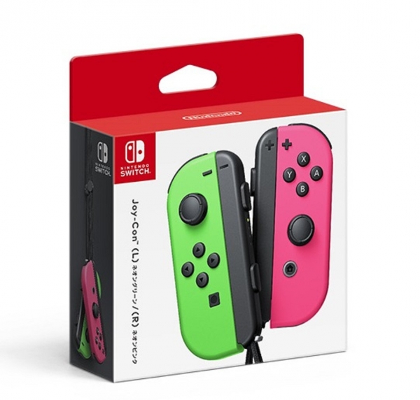 [台灣代理貨] 全新任天堂原廠 NS 主機用 Joy-Con 無線手把控制器左右各一支送類比套, 請選要的顏色款式,一年保固 