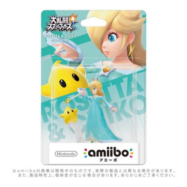 全新任天堂明星 NFC 連動人偶玩具 amiibo, 大亂鬥 羅潔塔公主＆奇可款(不含遊戲片) 