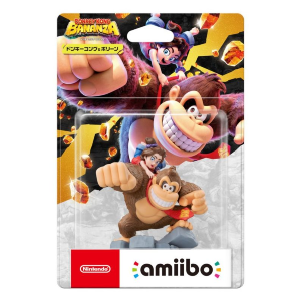 早鳥預購 全新任天堂明星 NFC 連動人偶玩具 amiibo, 咚奇剛&波琳 咚奇剛系列 [預計7月17日上市] 