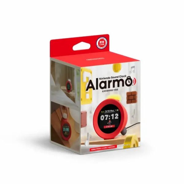 任天堂遊戲主題智慧鬧鐘Alarmo+薩爾達Game & Watch + 薩爾達主題桌墊，附原廠USB充電頭 配套組 