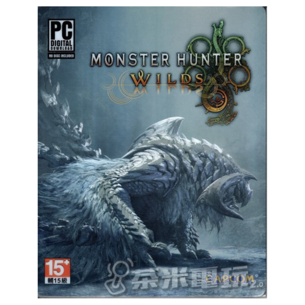 全新 PC 魔物獵人：荒野 中文鐵盒限定版(內為Steam序號), 無額外贈品 