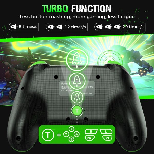 全新 良值 牌 NS/NS2/PC/手機 用無線 PRO NFC 連發手把 L1224, 茶米電玩保修半年 