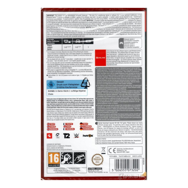 全新 NS2 WWE 2K26 歐版包裝英文版 [鑰匙卡] 