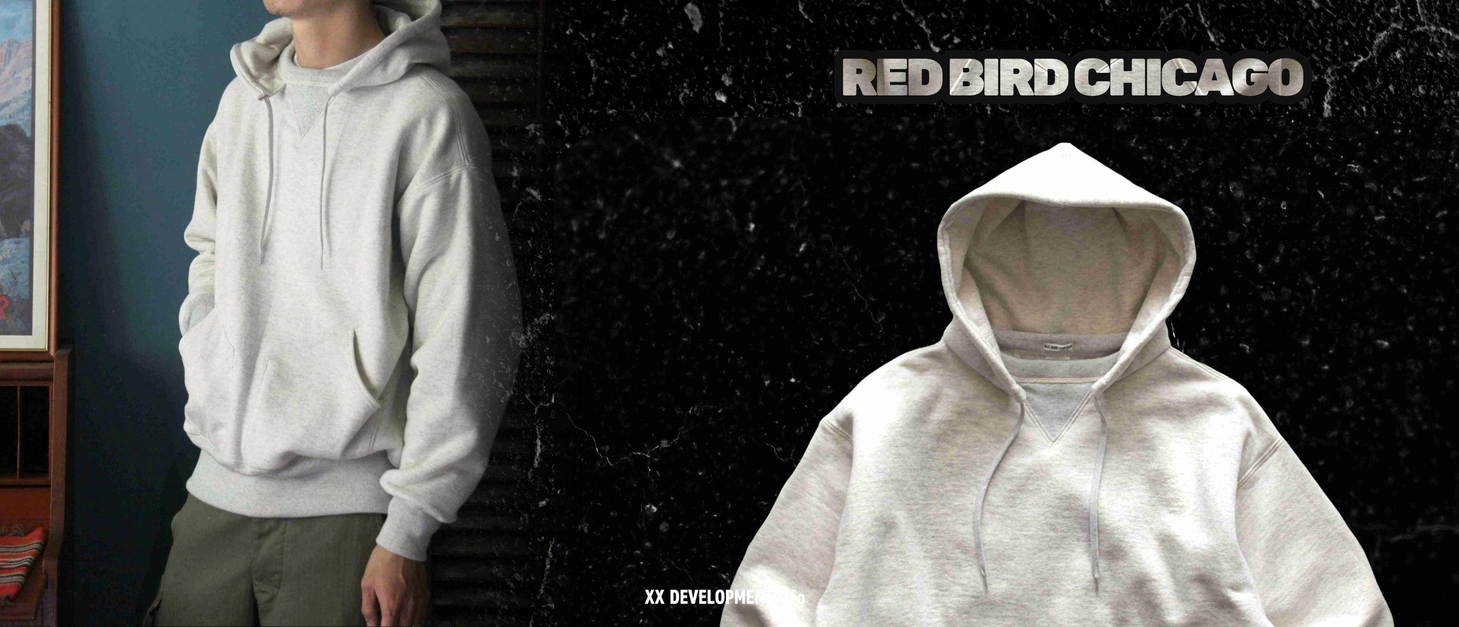 XX Development 21oz 芝加哥紅雀隊復古衛衣 - 展現 1950 年代燕麥色雙色調與分離式口袋細節