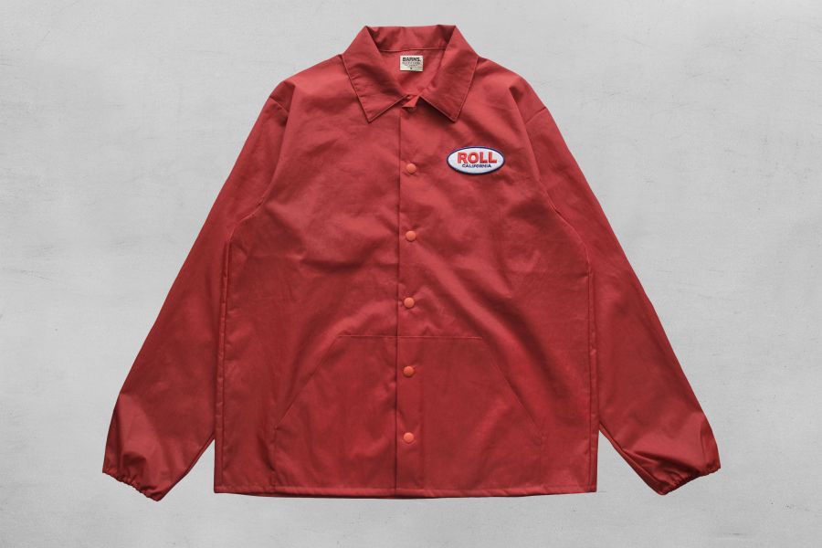 Barns Outfitters/60s Nylon Coach Jacket Barns Outfitters,教練 夾克,刺繡 外套,美式 風格,滑板 文化,