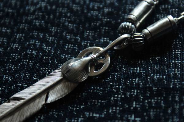 KinG Smith - 中銀心羽組/訂製 King smith,handmade,手作,leather craft,silver,雷鳥,銀羽,風切羽,銀菊,先金,點金,綠松石,風野鷲,鷹爪,訂製,印地安銀飾,藥輪,台南,老派,mr old
