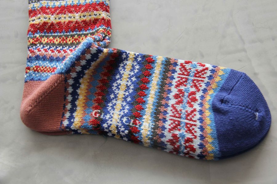 CHUP SOCKS - 長襪 CANDLE NIGHT 日本製,職人,手工,民族風,印第安圖騰,登山,outdoor,HYGGE