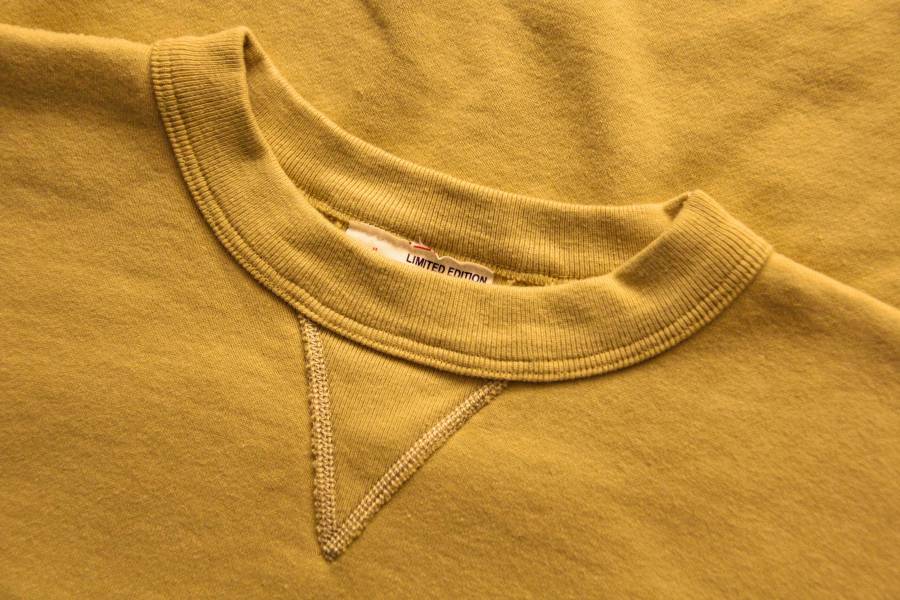 Two Moon - No.92022 Sweatshirt/ Mustard 印第安,衛衣穿搭,保暖,Two Moon,日本製,植絨,Loop Wheel,圓筒衣身