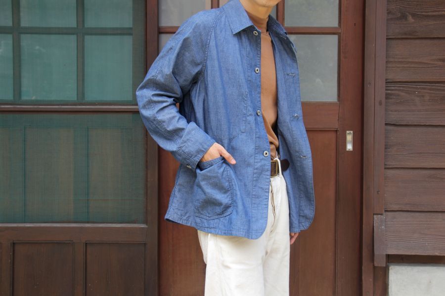 Post O`Alls -POST 43 Work Jacket Post Overalls,chambray,外套,工作外套,日本製造,