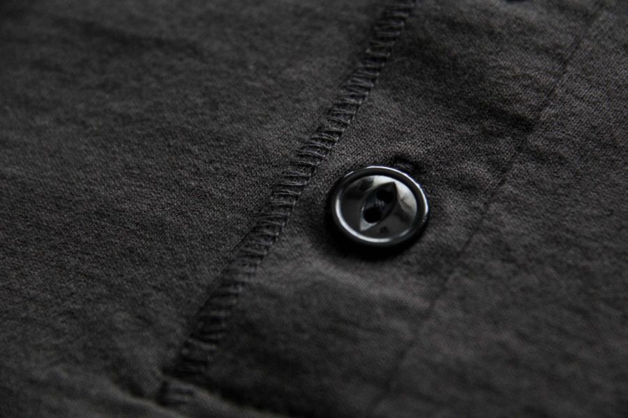 Two Moon - Henley Neck Tee (BLK) Two Moon,亨利領