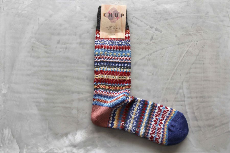 CHUP SOCKS - 長襪 CANDLE NIGHT 日本製,職人,手工,民族風,印第安圖騰,登山,outdoor,HYGGE