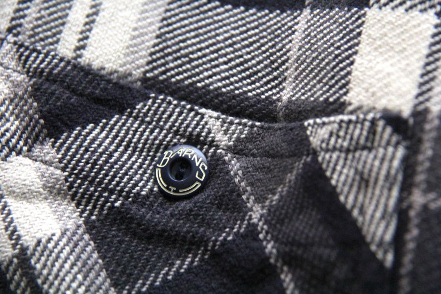 Barns Outfitters - BIGMAC Flannel Shirt/Black Barns Outfitters,男生短袖襯衫推薦,男生軍裝搭配,