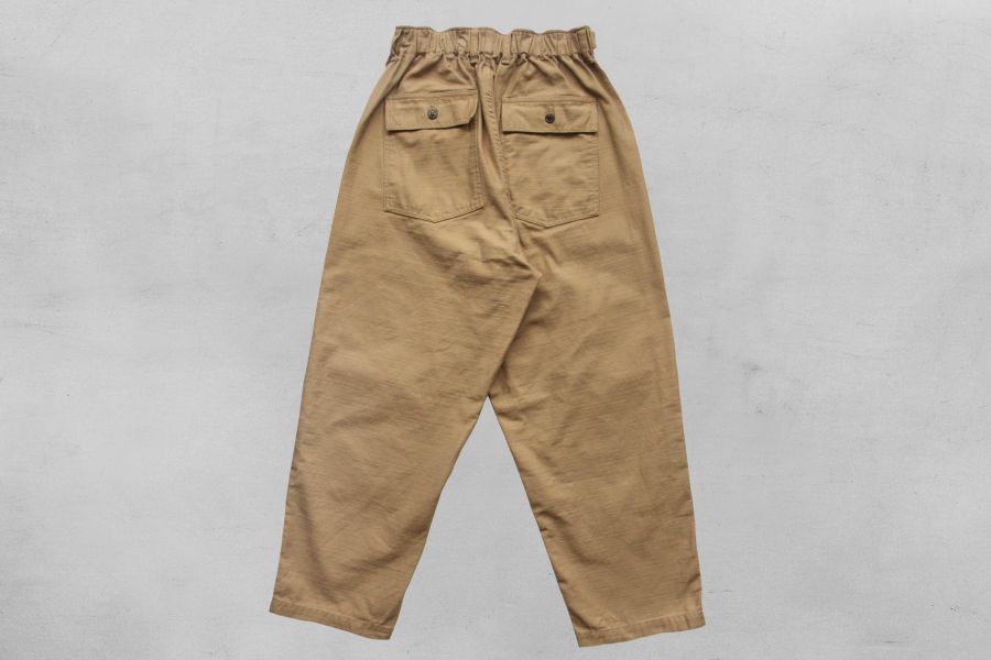 Ordinary Fits - JAMES FATIGUE BACK SATIN (BEG) Ordinary Fits,James Pants,男生軍褲推薦,OG 107 ,男 寬鬆 褲型,日本小眾男生休閒服飾品牌,男 日牌 牛仔褲,台南男生逛街,