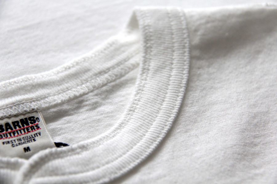 Barns Outfitters - Cozun LS Henley-T (White BSP) Barns Outfitters 秋冬長袖,洗舊感長t,男 經典 亨利領 長t,台南 復古美式 男裝店,