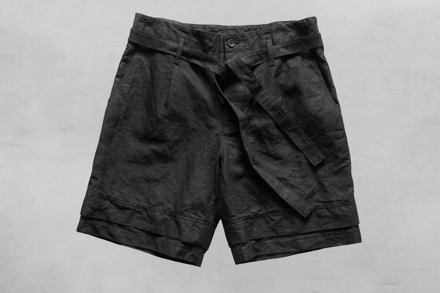 MOJITO/GULF STREAM SHORTS(BLK) MOJITO,日本 品牌,海明威,Mr old,老派人生,男 短褲 透氣,亞麻 短褲,