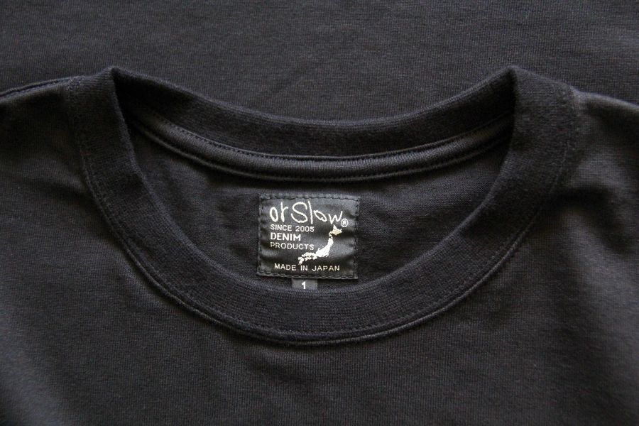 orSlow - Pocket T-shirt (Black) 日本品牌orSlow T恤,男生質感短袖T恤,