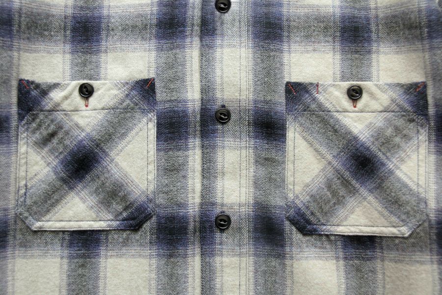 Barns Outfitters-Light Nel Check Shirt(Navy) Barns Outfitters,法蘭絨 襯衫,格紋 襯衫,Shuttle Notes,美式 工作 襯衫,男 秋冬 襯衫 推薦,男 格紋,