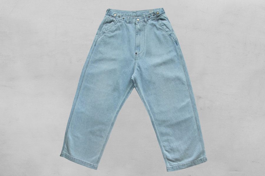 Ordinary Fits - BELL PANTS/BLEACH Ordinary Fits,男生水洗刷色牛仔褲,男 刷色 丹寧褲,男 工作褲 推薦,男生 寬鬆牛仔褲推薦,