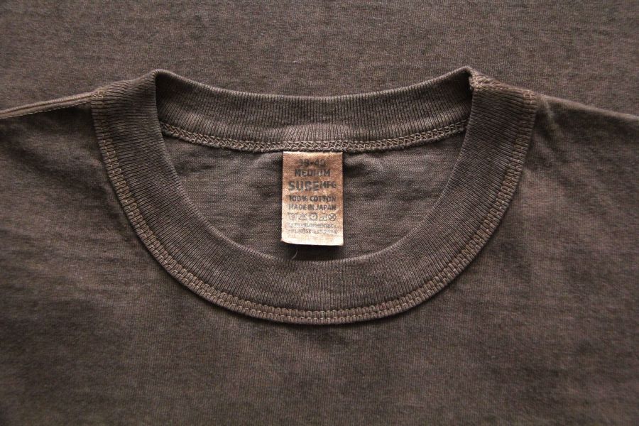 SURE'S POCKET TEE (Brown) 男生夏天短t,日本製吸汗耐穿短t,名古屋,白t,圓筒衣身,不易變形短t,丹寧,Pigment Dye染,