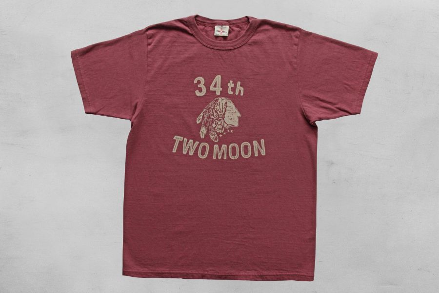 Two Moon/34th T-shirt/酒紅 Two Moon,日本品牌,天竺棉,