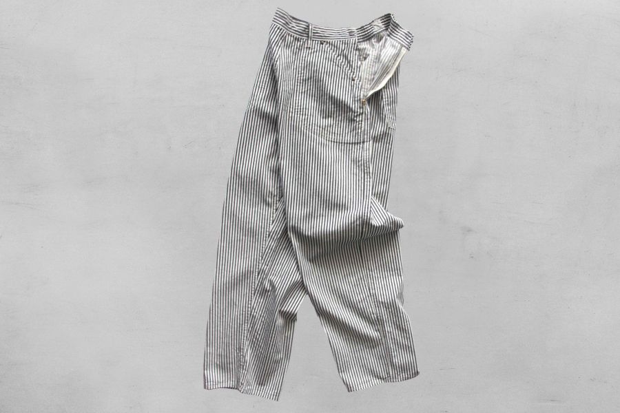 Ordinary Fits - Ranch Pants (OFF) 日本品牌Ordinary Fits,男 休閒工作褲,男 條紋褲 搭配,Hickory 條紋 工裝,