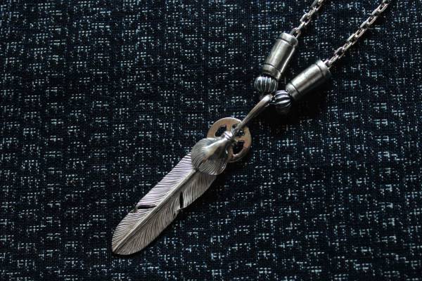 KinG Smith - 中銀心羽組/訂製 King smith,handmade,手作,leather craft,silver,雷鳥,銀羽,風切羽,銀菊,先金,點金,綠松石,風野鷲,鷹爪,訂製,印地安銀飾,藥輪,台南,老派,mr old