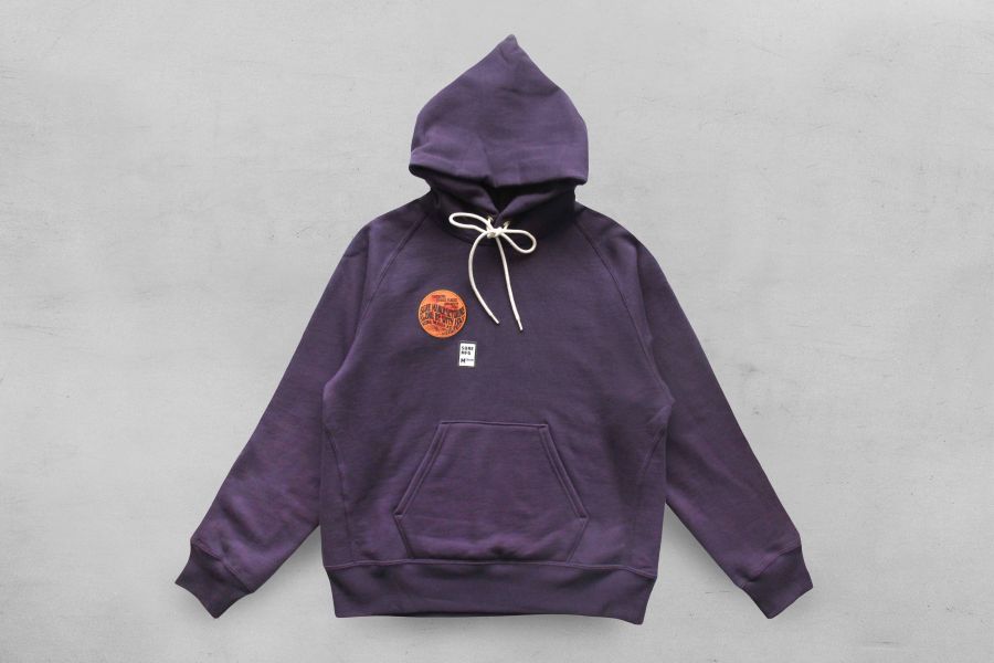 SURE'S CORN HEAD "AWESOME"HOODIE (Purple) 帽t,XX DEVELOPMENT,日本製,名古屋獨立服裝廠,
Pigment Dye ,美式帽t