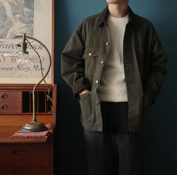 orSlow - RELAX FIT OXFORD COVERALL (Coffee Brown) orSlow工作外套,男生工裝外套推薦,男復古工裝穿搭,美式工裝,日製工裝外套,