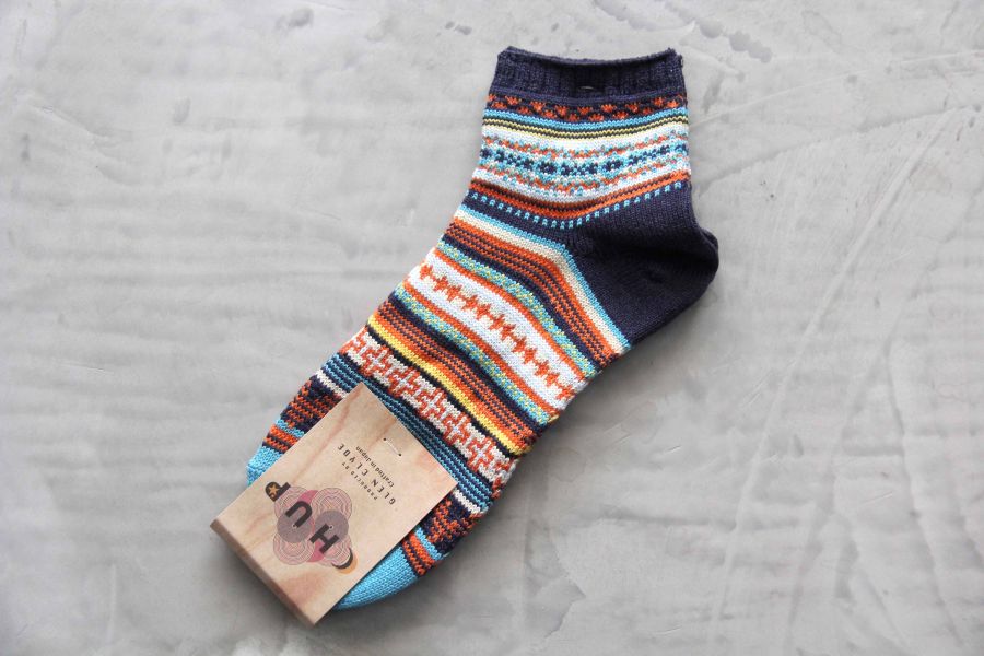 CHUP SOCKS - 短襪Arizona 日本製,職人,手工,民族風,印第安圖騰,登山,outdoor,