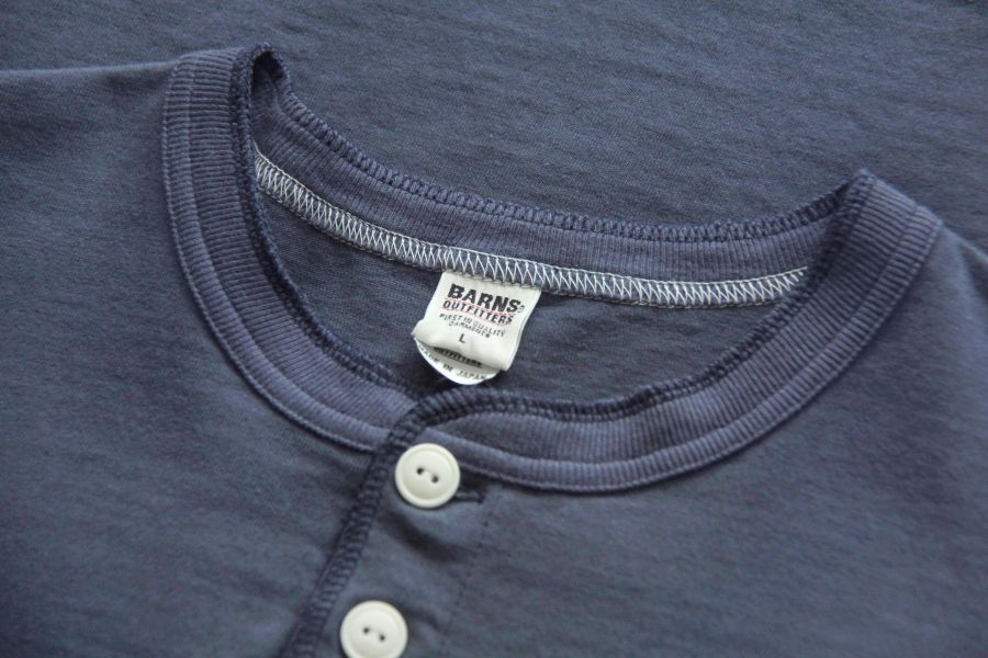 Barns Outfitters - COZUN LS HENLEY-T(NAVY) Henley shirt,亨利領