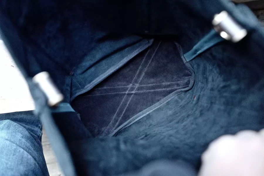 S.F.K. Type R Tote Bag in Suede Leather 