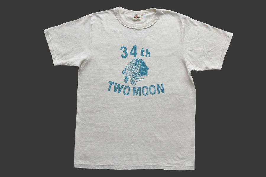 Two Moon/34th T-shirt/白 Two Moon,日本品牌,天竺棉,