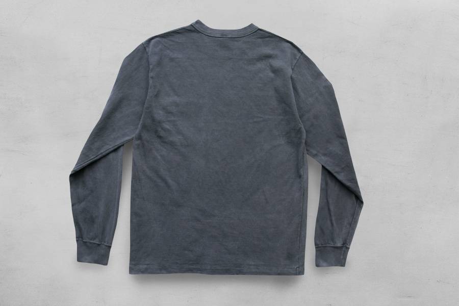 SURE'S LONG SLEEVE T-SHIRT (NAVY) XX DEVELOPMENT,日本製,名古屋獨立服裝廠,
Pigment Dye 染色,薄長袖,秋冬穿搭