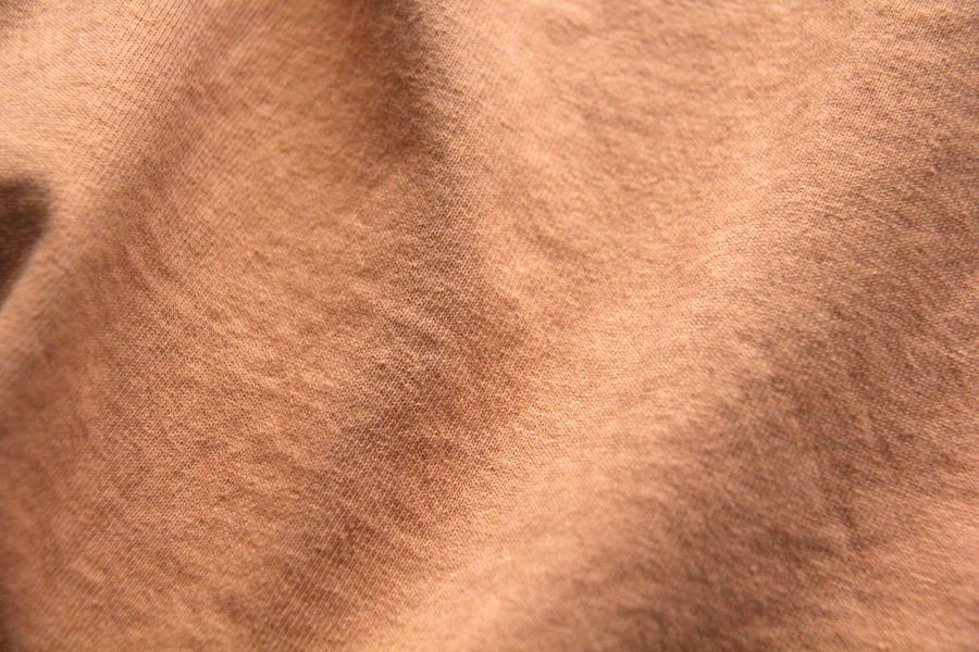 SURE'S POCKET TEE (RAW SIENNA) 日本製,名古屋,獨立服裝廠,白t,圓筒衣身,不易變形短t,丹寧,Pigment Dye染,