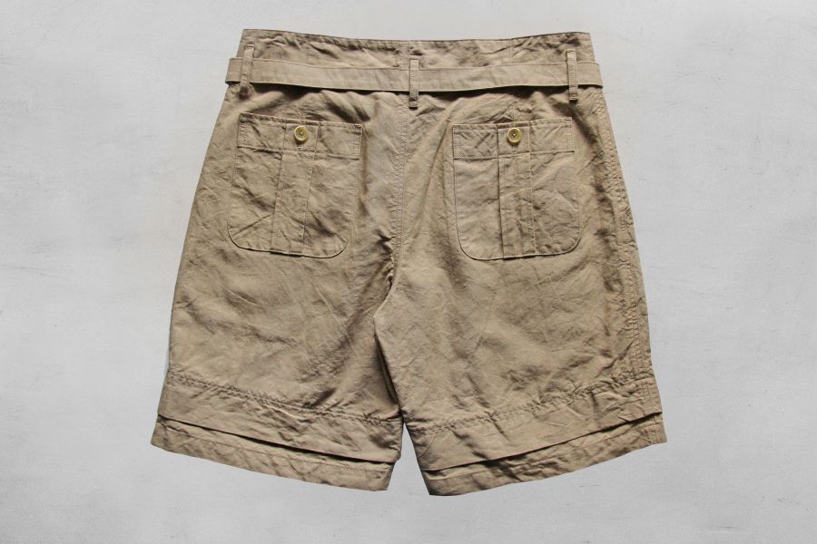 MOJITO/GULF STREAM SHORTS(BEI) MOJITO,日本 品牌,海明威,Mr old,老派人生,男 短褲 透氣,亞麻 短褲,