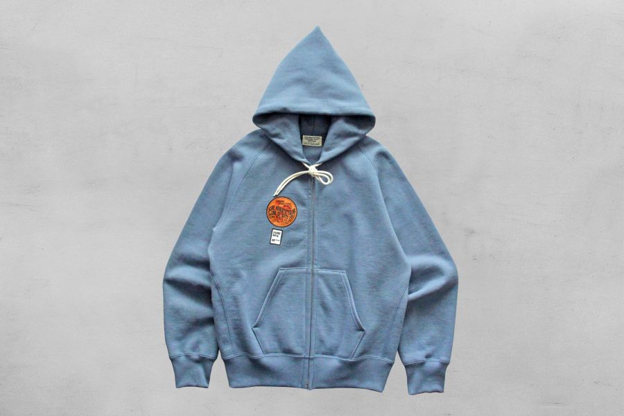 SURE'S AWESOME ZIP CORN-HEAD HOODIE (Riveiera Blue) XX DEVELOPMENT,連帽外套 推薦,連帽t,春夏 男 外套,日本 小眾 品牌,