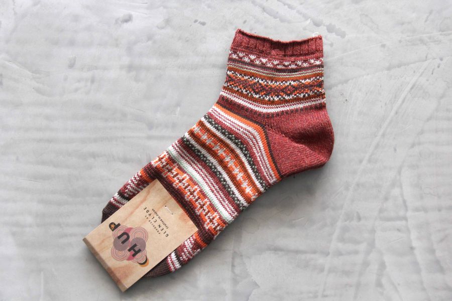 CHUP SOCKS - 短襪Arizona 日本製,職人,手工,民族風,印第安圖騰,登山,outdoor,