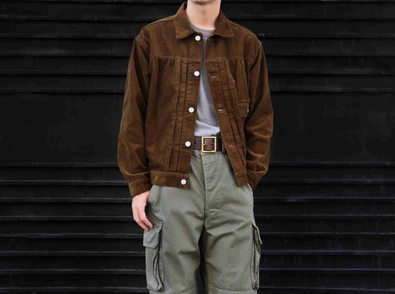 Ordinary Fits - CORDUROY JACKET TYPE 1ST Ordinary Fits,男 燈芯絨外套,一代外套,TYPE1,男秋冬外套,LEVI’S 1st Type 夾克,日系外套 秋冬,工裝外套 男,
