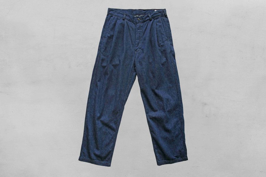 orSlow/Two Tuck Denim Wide Trouser orslow