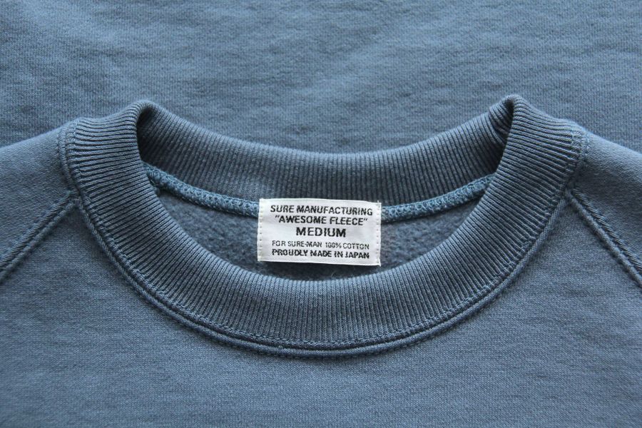 SURE'S "AWESOME" SWEATSHIRT(Riveiera Blue) XX DEVELOPMENT