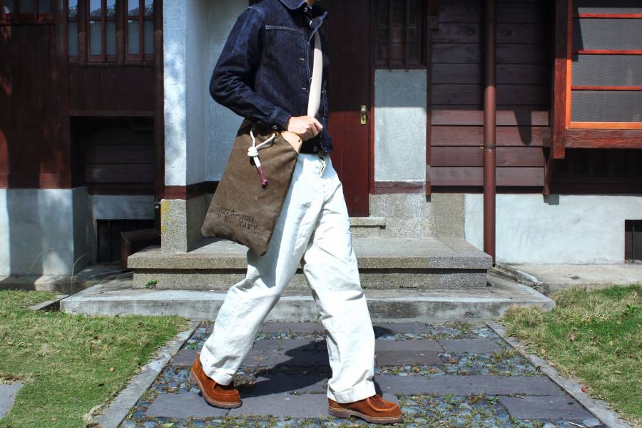 The W & Anchor Bros. Military Navy bag/帆布 Faith,帆布背袋, made in Taiwan,植鞣皮革,台南,台南逛街,老派,mr old